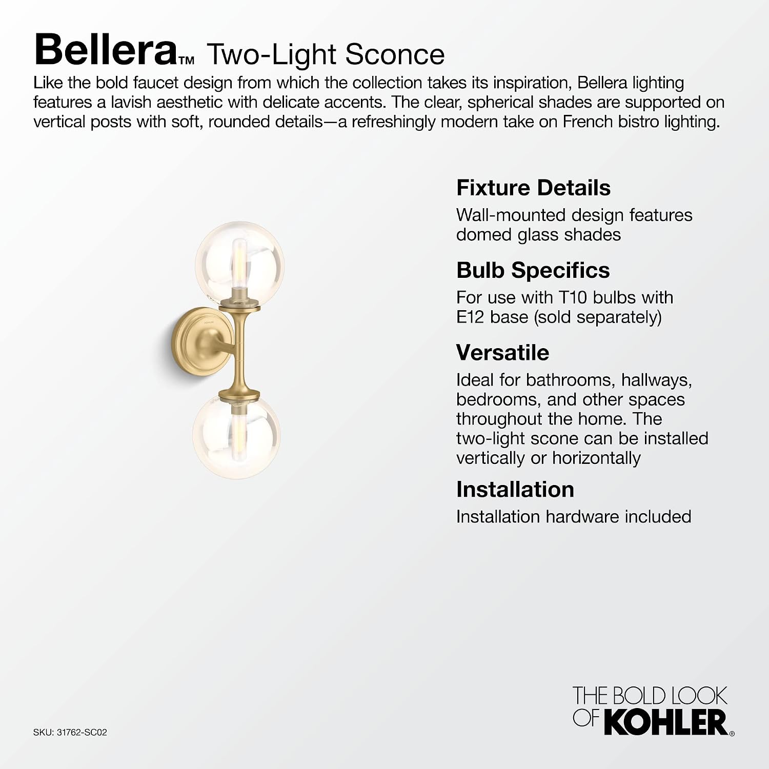 KOHLER Bellera 2-Light Sconce