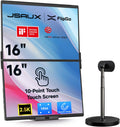 JSAUX FlipGo 16' 2.5K Dual Touchscreen Portable Monitor Snap Magnetic Stand