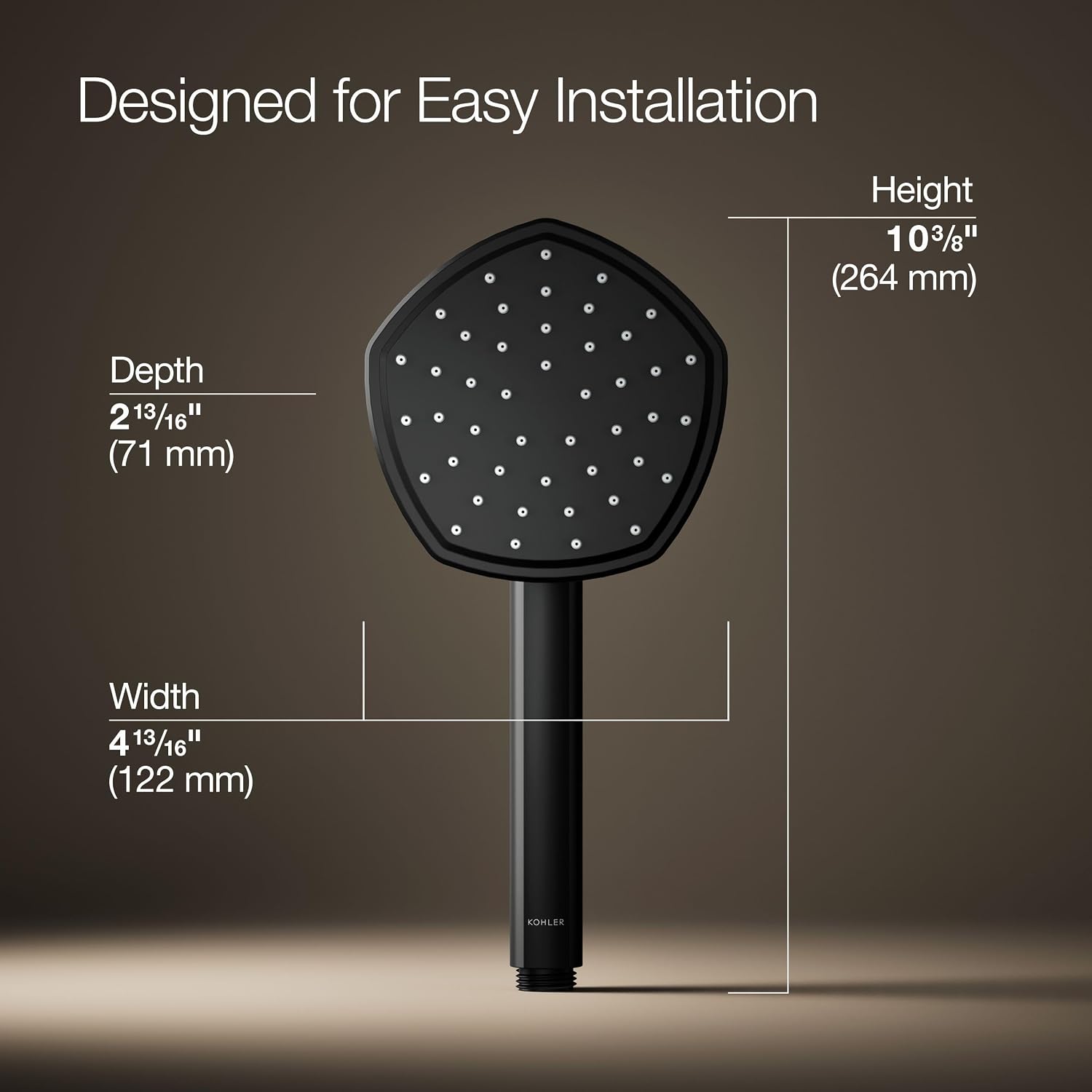 Kohler 27052-G-BL Occasion® Single-function handshower, 1.75 gpm, Matte Black