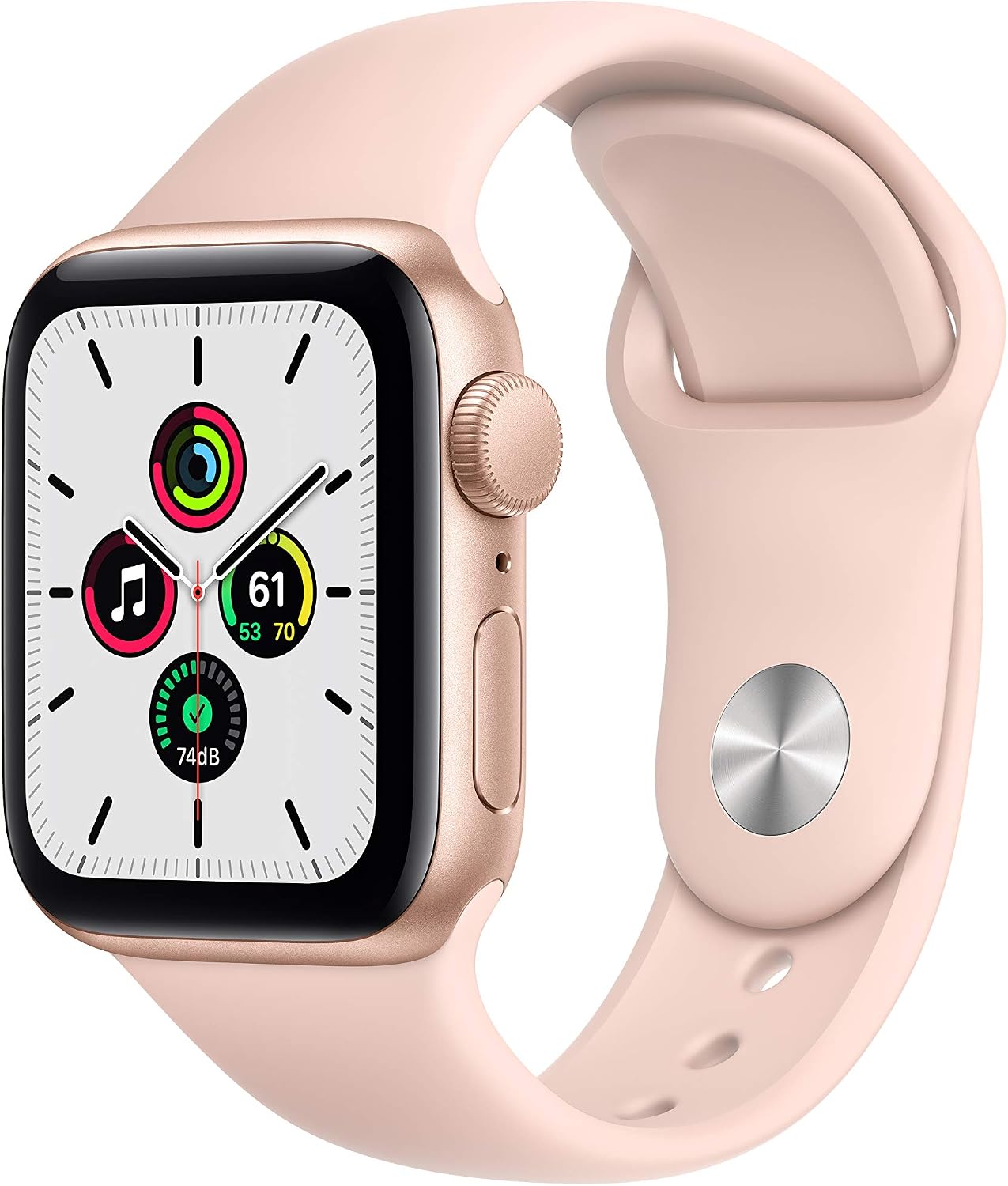 Apple Watch SE (GPS, 40mm) - Gold Aluminum Case with Pink Sand Sport Band