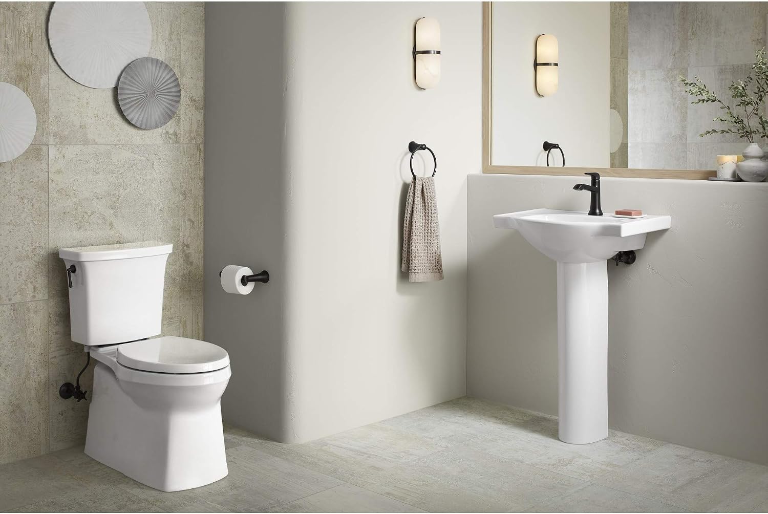 Kohler K-22022-4 Tempered 1.2 GPM Single Hole Bathroom Faucet, Vibrant Brushed Nickel