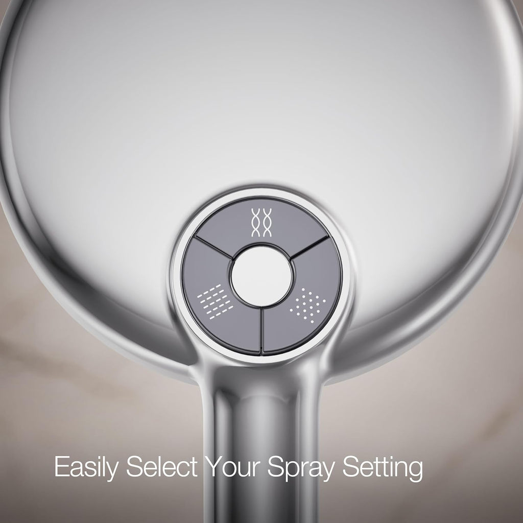 Kohler 26282-CP Statement® Round three-function handshower, 2.5 gpm, Polished Chrome