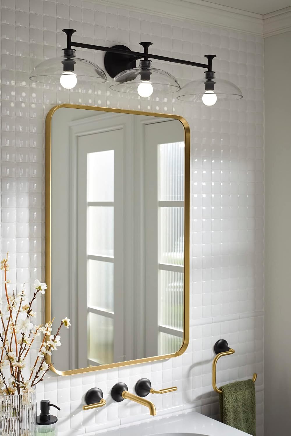 Tone 3 Light Sconce - Brushed Moderne Brass 31770-SC03-2GL Kohler