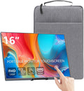 16 Inch Touchscreen Portable Monitor, FHD 1920x1200 IPS External Second Screen, USB-C HDMI Display for Laptop Phone Switch PS5 Xbox Mac