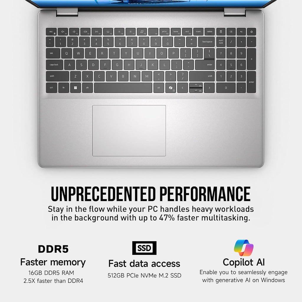 2026 Dell 16 Touchscreen Laptop Computer, 16' FHD+ Touch Screen Business Laptop, Windows 11 Pro, Intel Core 5 (10-Cores, Beat i7-1355U), 16GB DDR5 512GB SSD, Backlit 10-Key, Wi-Fi 6E, Copilot Key