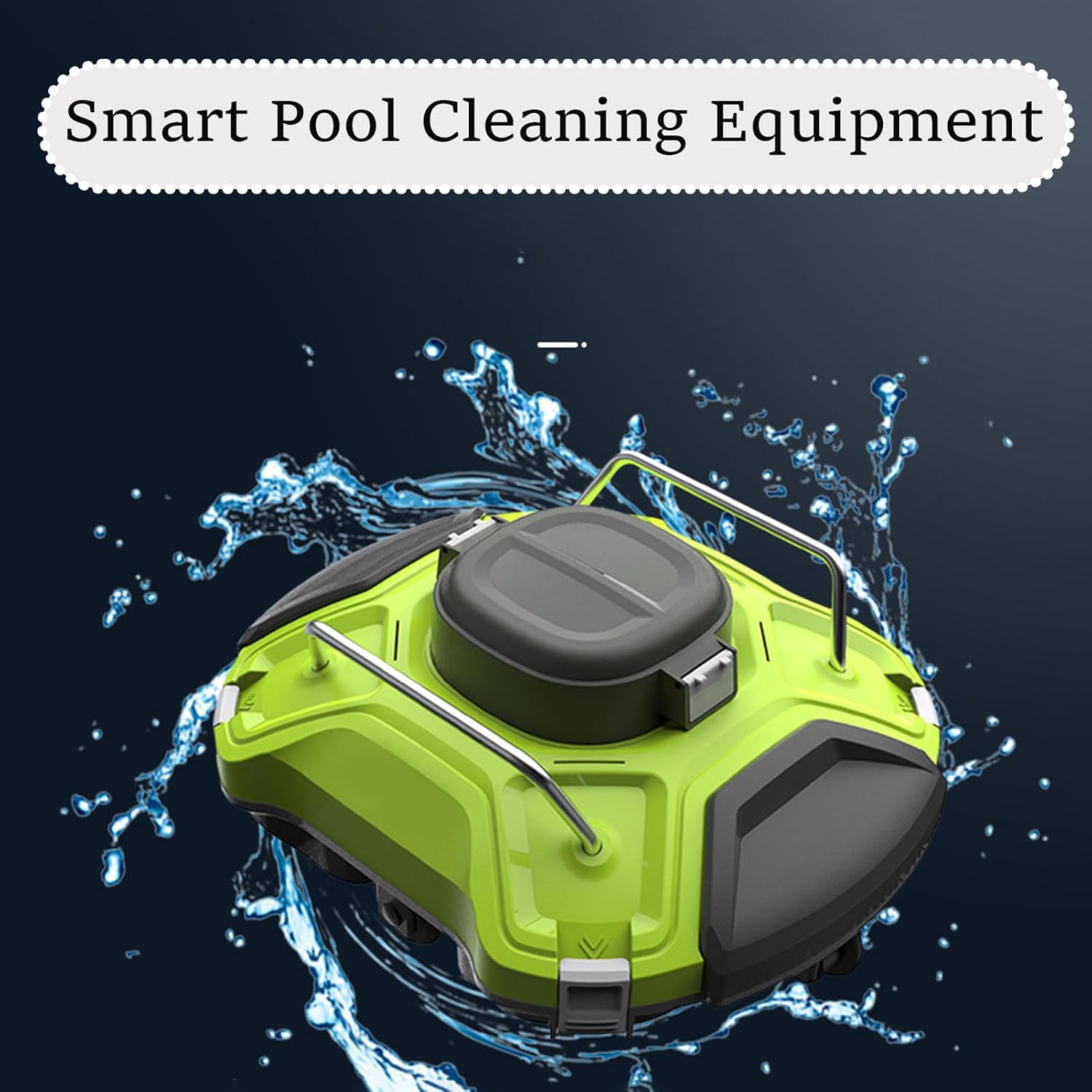 Cleaner Automatic Cordless Robotic Pool Robot,Cordless Pool Cleaner Automatic,Cordless Automatic Pool Vacuum Cleaner,with Strong Suction,Automatically Dock