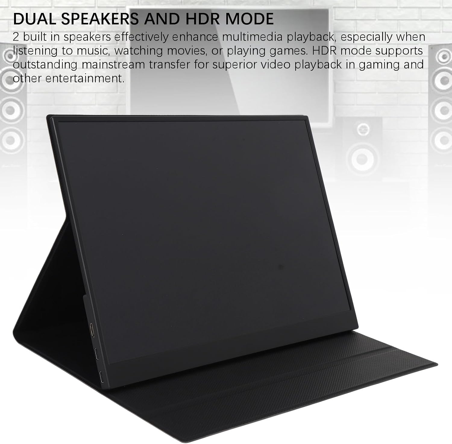 Laptop Screen Extender, 14in Laptop Monitor Extender with 2K Display, Support Double USB C, Touch Screen, Built - in Speakers for Office and Home