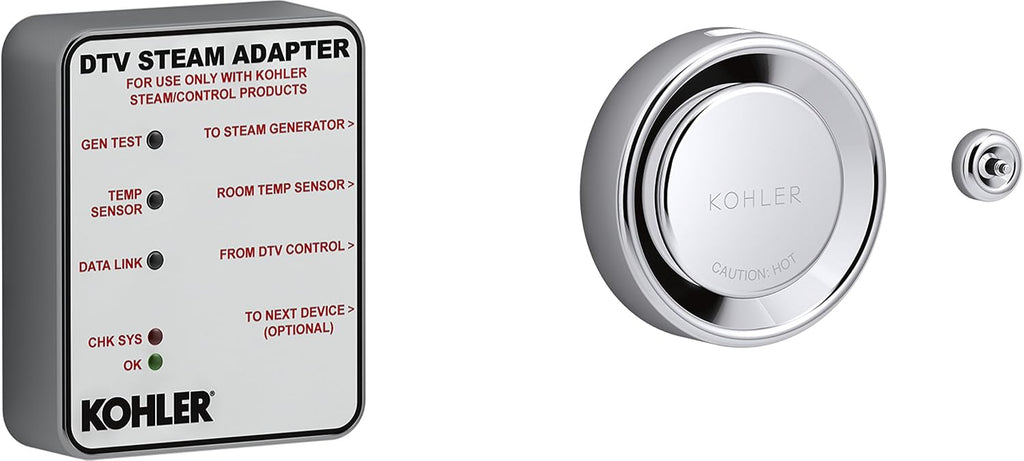 Kohler K-5548-K1-CP DTV+ Steam Adapter Kit, Polished Chrome