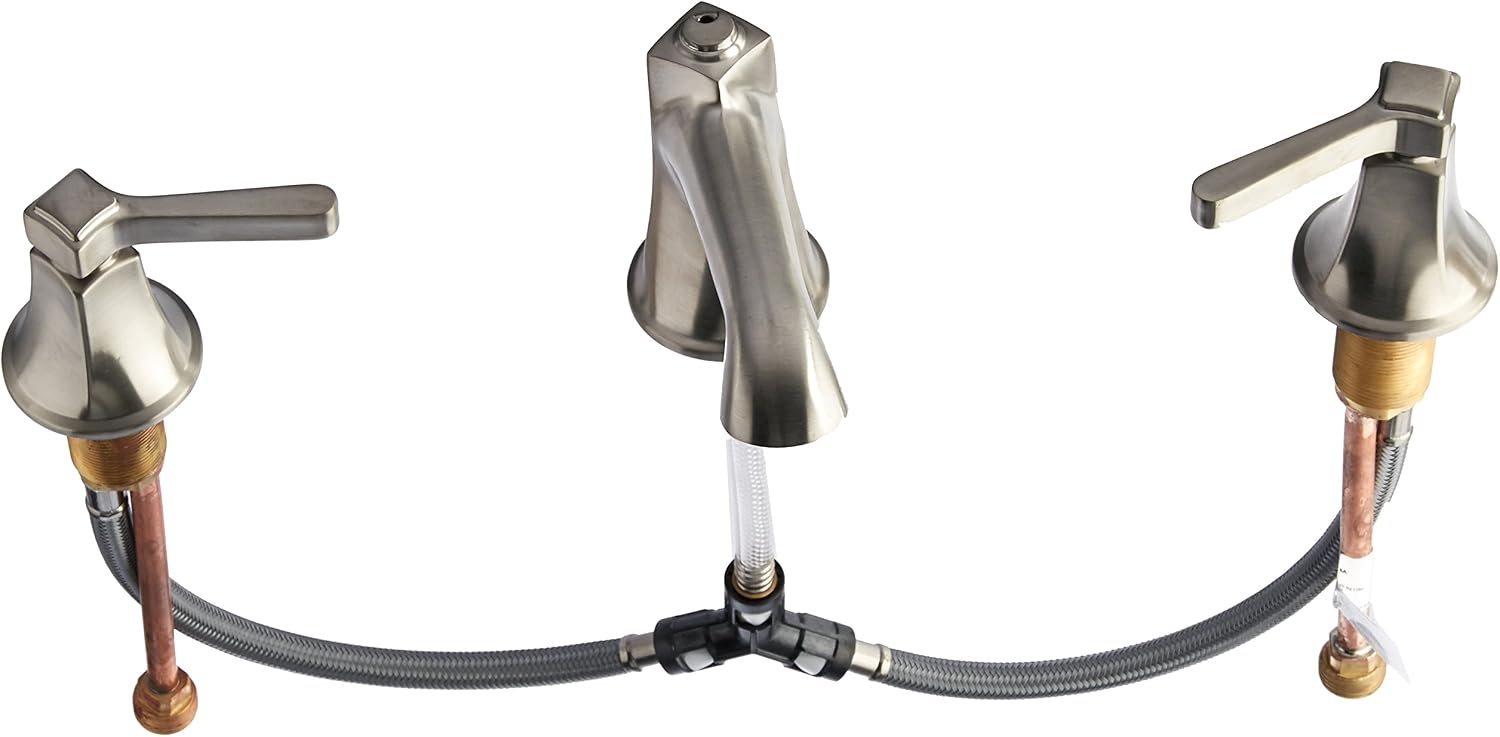 Kohler K-R99911-4D1-BN 1.2 GPM Widespread Bathroom Sink Faucet, Vibrant Brushed Nickel