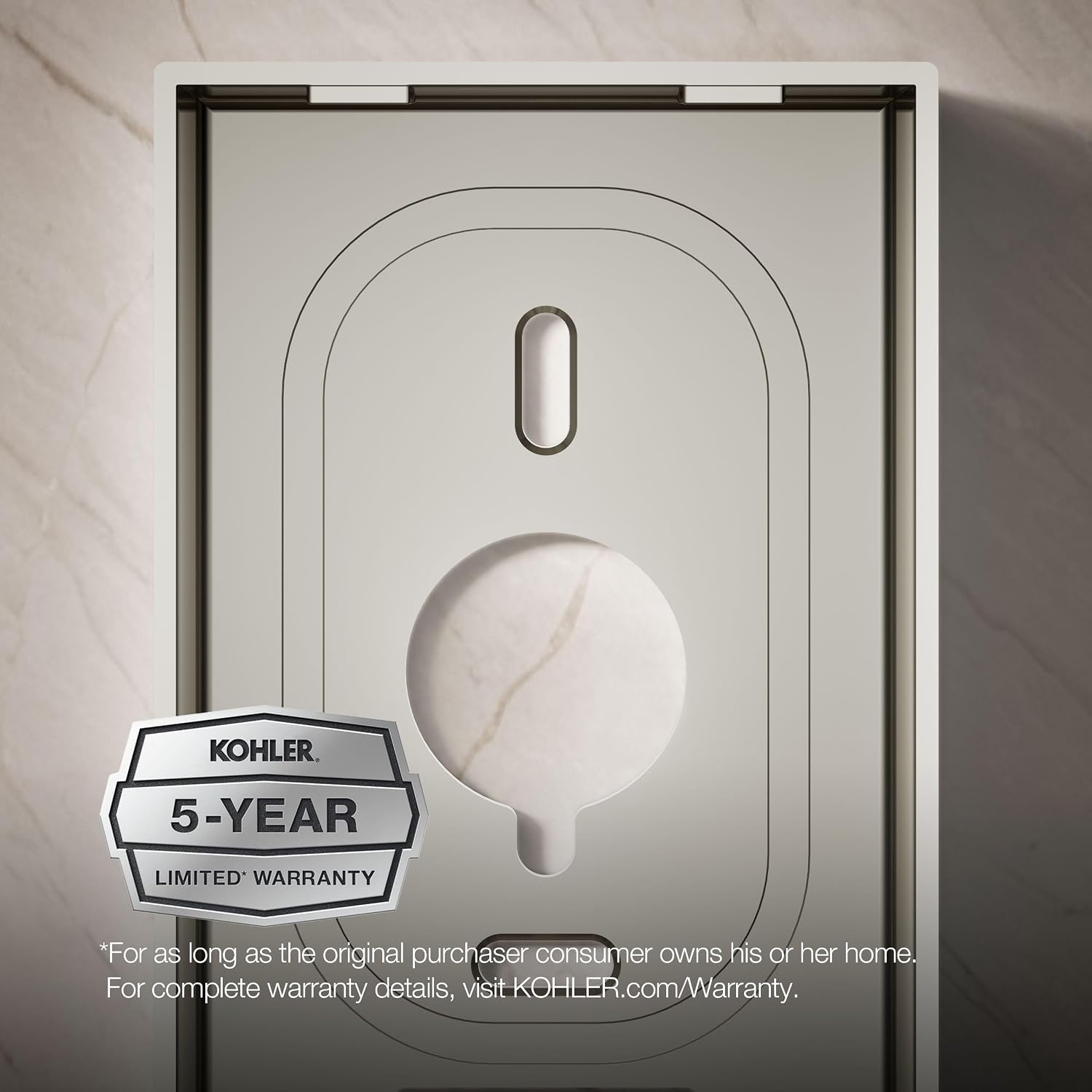 Kohler 99694-SN DTV+™ Interface mounting Bracket, Vibrant Polished Nickel