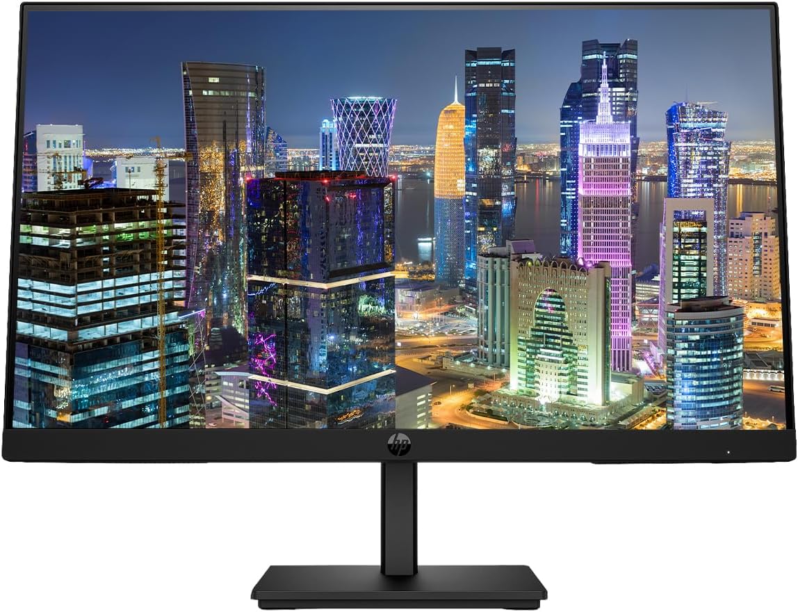 HP Series 3 Pro 27-inch 327pf Full HD (1920 x 1080) LCD IPS Monitor, 2-Pack, VGA, DisplayPort Bundled with Desk Mount Dual Monitor Stand