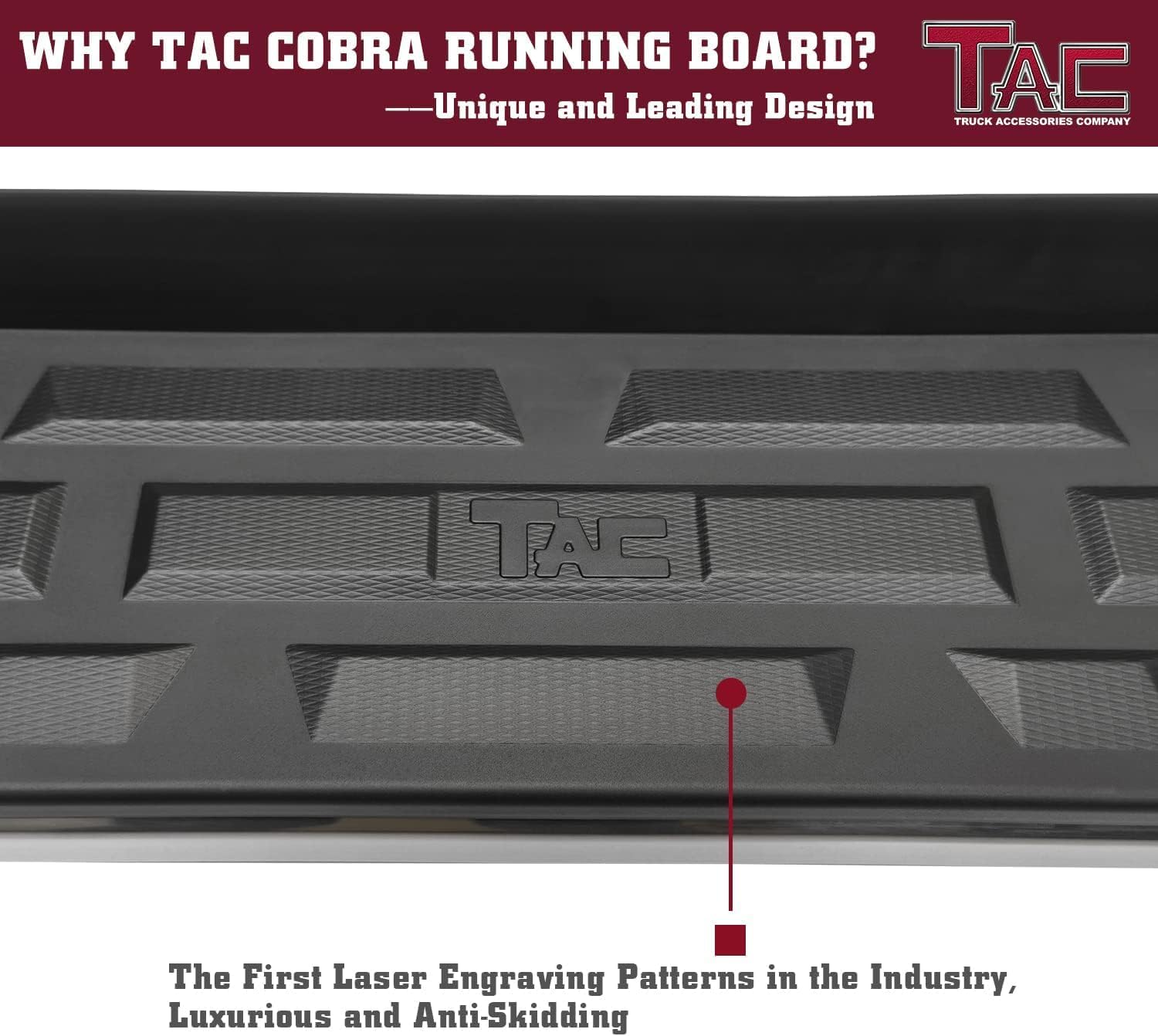 TAC Cobra Running Boards Compatible with 2022-2024 Pathfinder SUV Side Steps Nerf Bars Step Rails Aluminum Black Off-Road City Exterior Accessories 2 Pieces one Pair