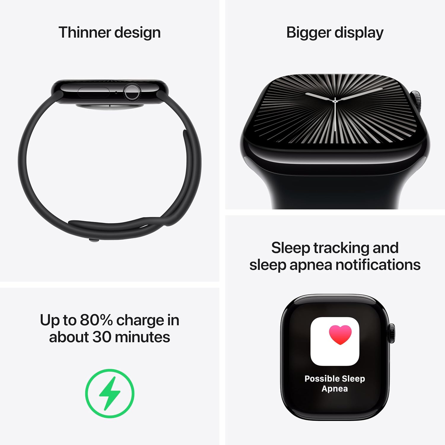 Apple Watch Series 10 [GPS + Cellular, 42mm] - Rose Gold Aluminum Case with Light Blush Sport Band, M/L (Renewed)