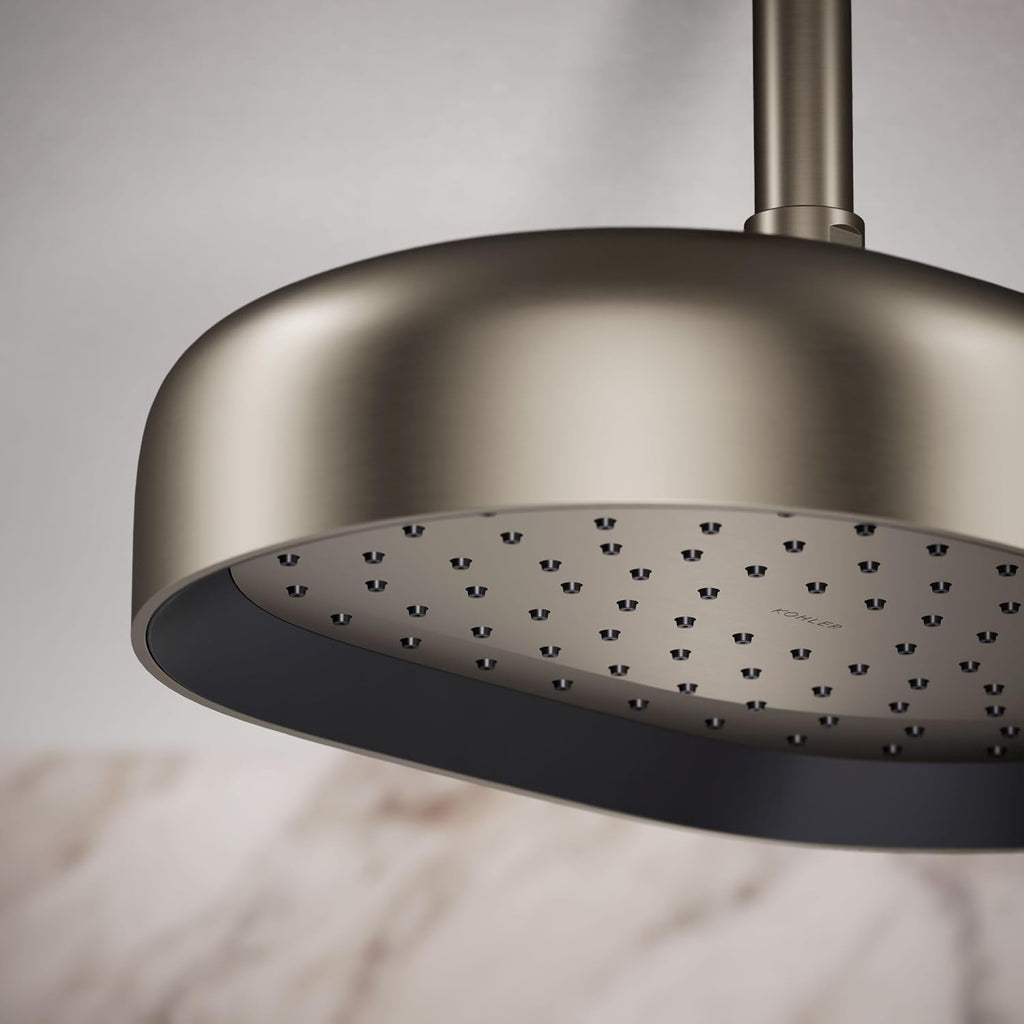 Kohler 26293-G-BN Statement® Oblong 12' single-function rainhead, 1.75 gpm, Vibrant Brushed Nickel