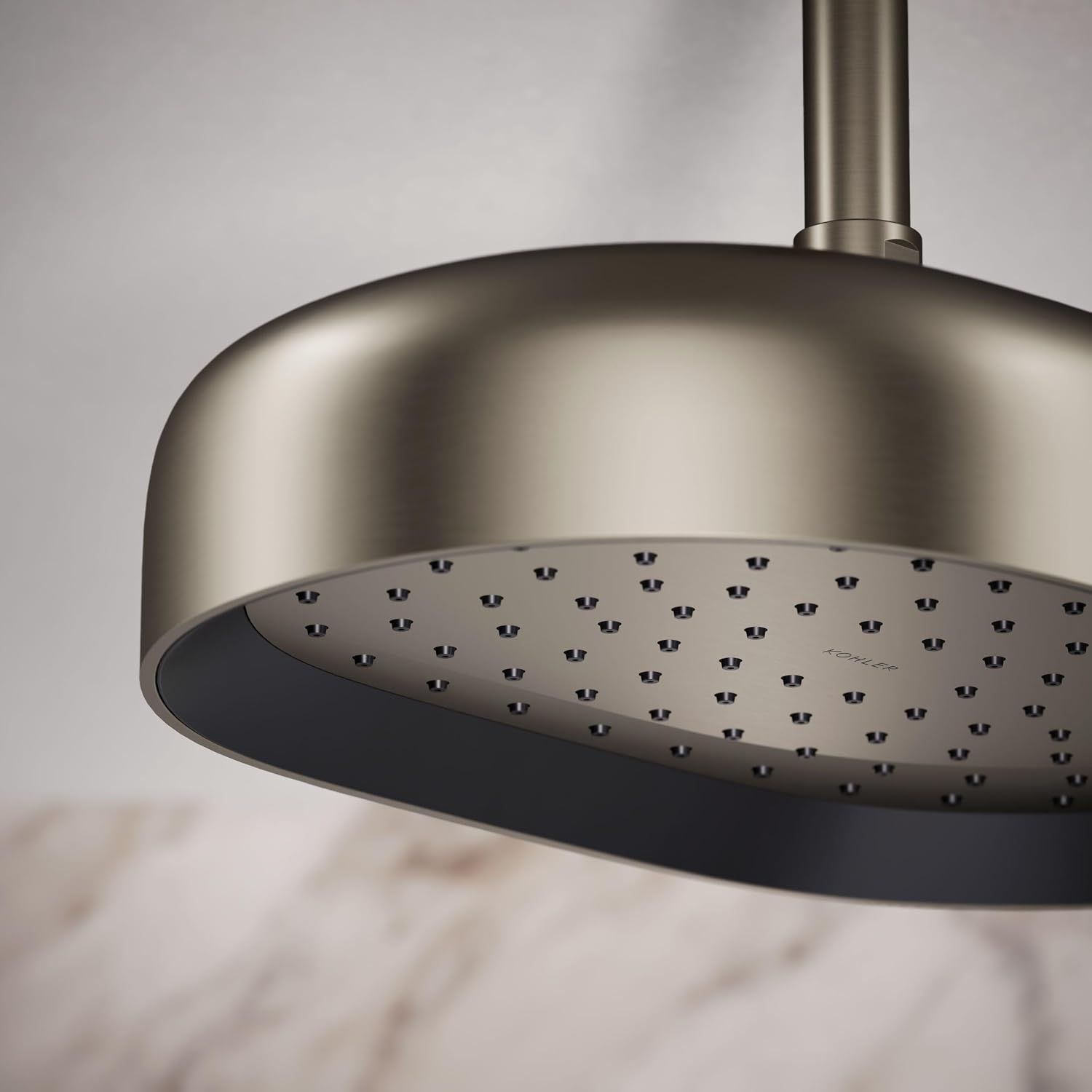 Kohler 26293-G-BN Statement® Oblong 12' single-function rainhead, 1.75 gpm, Vibrant Brushed Nickel