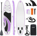 SUDOO Inflatable Stand Up Paddle Board 10'/ 10'6' SUP with 450LB Weight Capacity Adjustable Paddle Wide Stable Non Slip EVA Deck Complete Accessories for Adults Beginners Youth Outdoor Water Sports