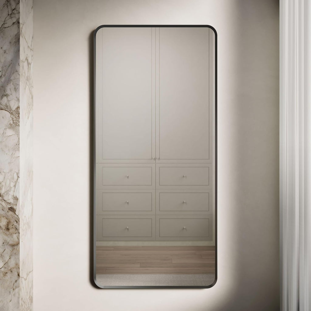 Kohler Essential 28 in. X 60 in. Rectangular Mirror in Matte Black