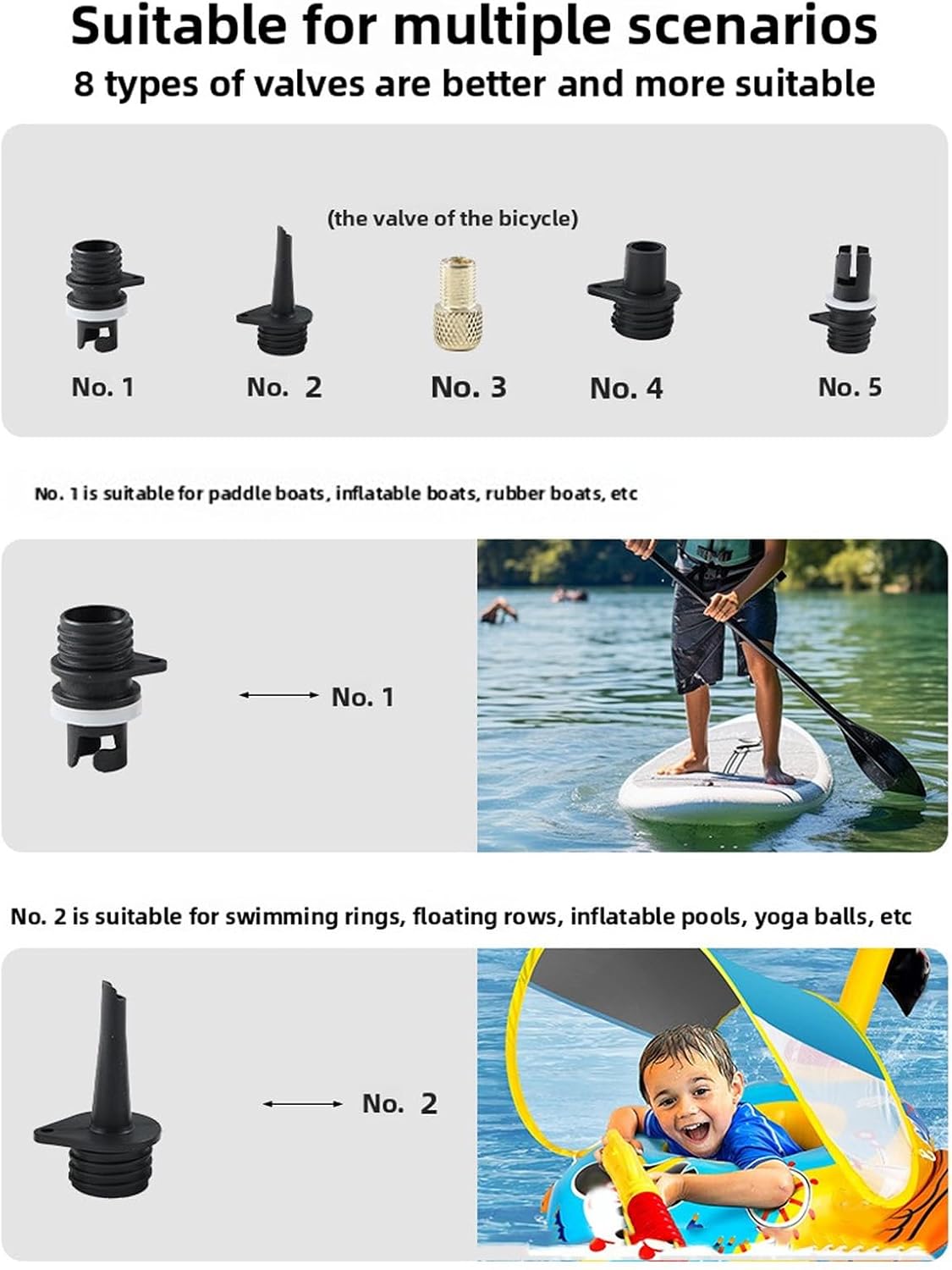FTVOGUE Electric Paddle Board Pump 50 PSI Auto Off LED Display 5200mAh Battery Powered 12V DC Portable Inflatable Paddle Board Pump for Car Tire Mattress Tents Kayaks