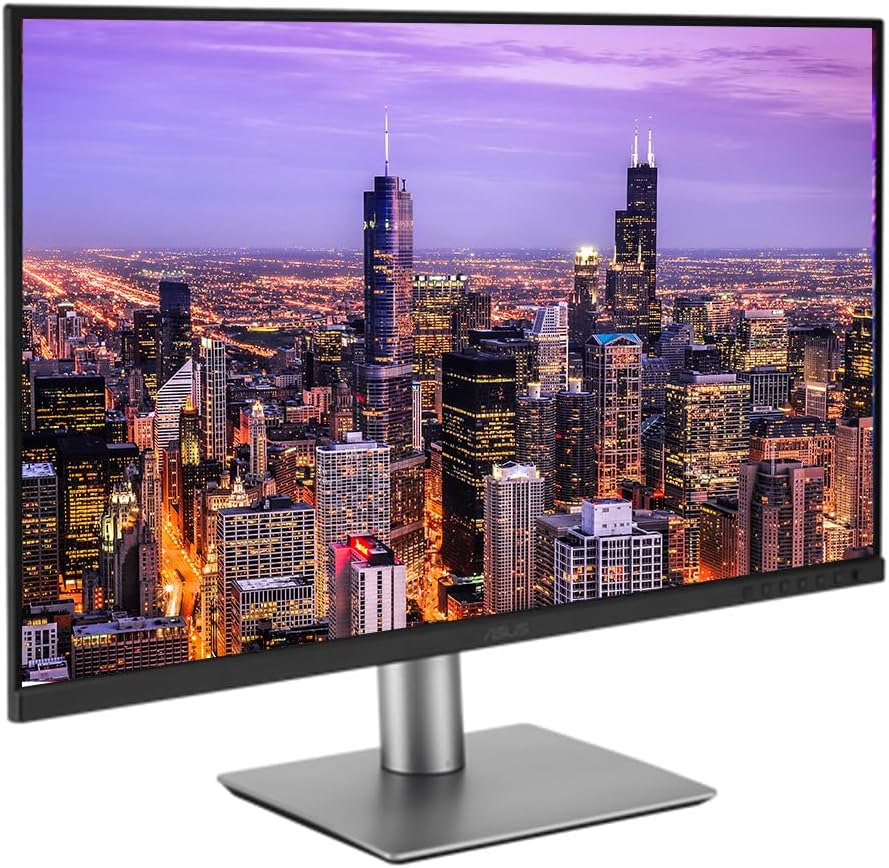 Asus ProArt PA279CRV 27-inch 2160P 4K UHD Professional Monitor, 2-Pack Bundle with USB-C 96W PD, Daisy Chain DisplayPort, HDMI, USB Hub, Integrated Speakers and Desk Mount Dual Monitor Stand