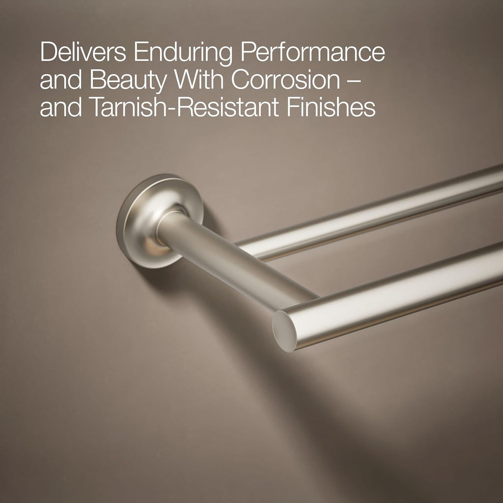 Kohler 14375-BN Purist® 24' Double Towel bar, Vibrant Brushed Nickel