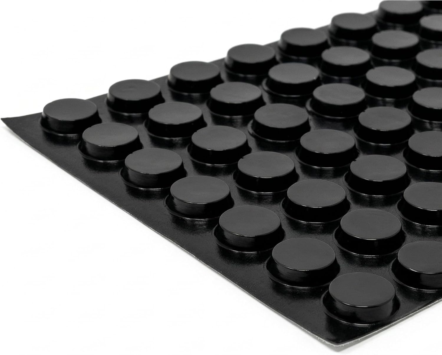 Bumper Specialties Self Adhesive Bumper Feet 0.780' x 0.200' (19.8mm x 5.1mm) Black Cylindrical Polyurethane Pads for Industrial Surface Protection, 3,360 Pieces per Box, BS41