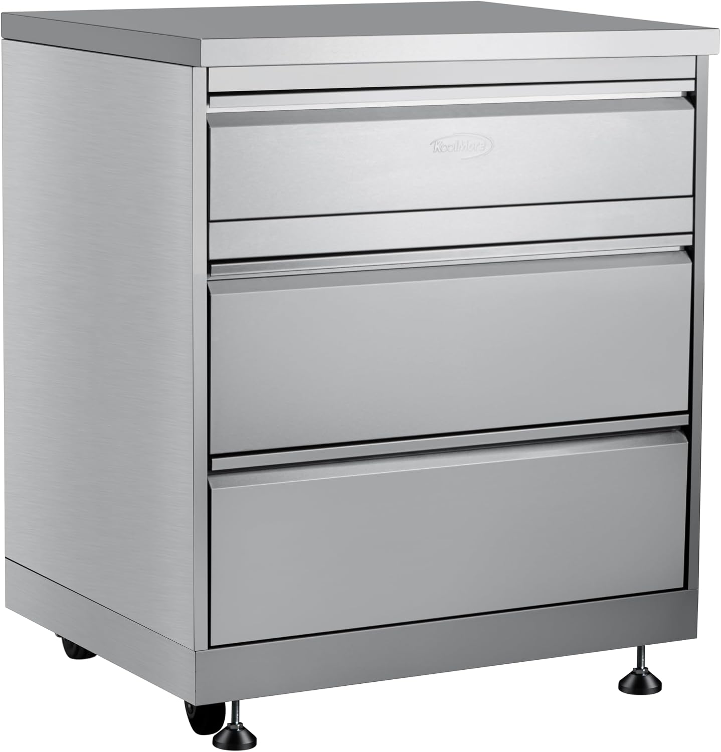 KoolMore 32 in. Stainless-Steel Outdoor Kitchen Cabinet with Three Drawers (KM-OKS-CAB3)