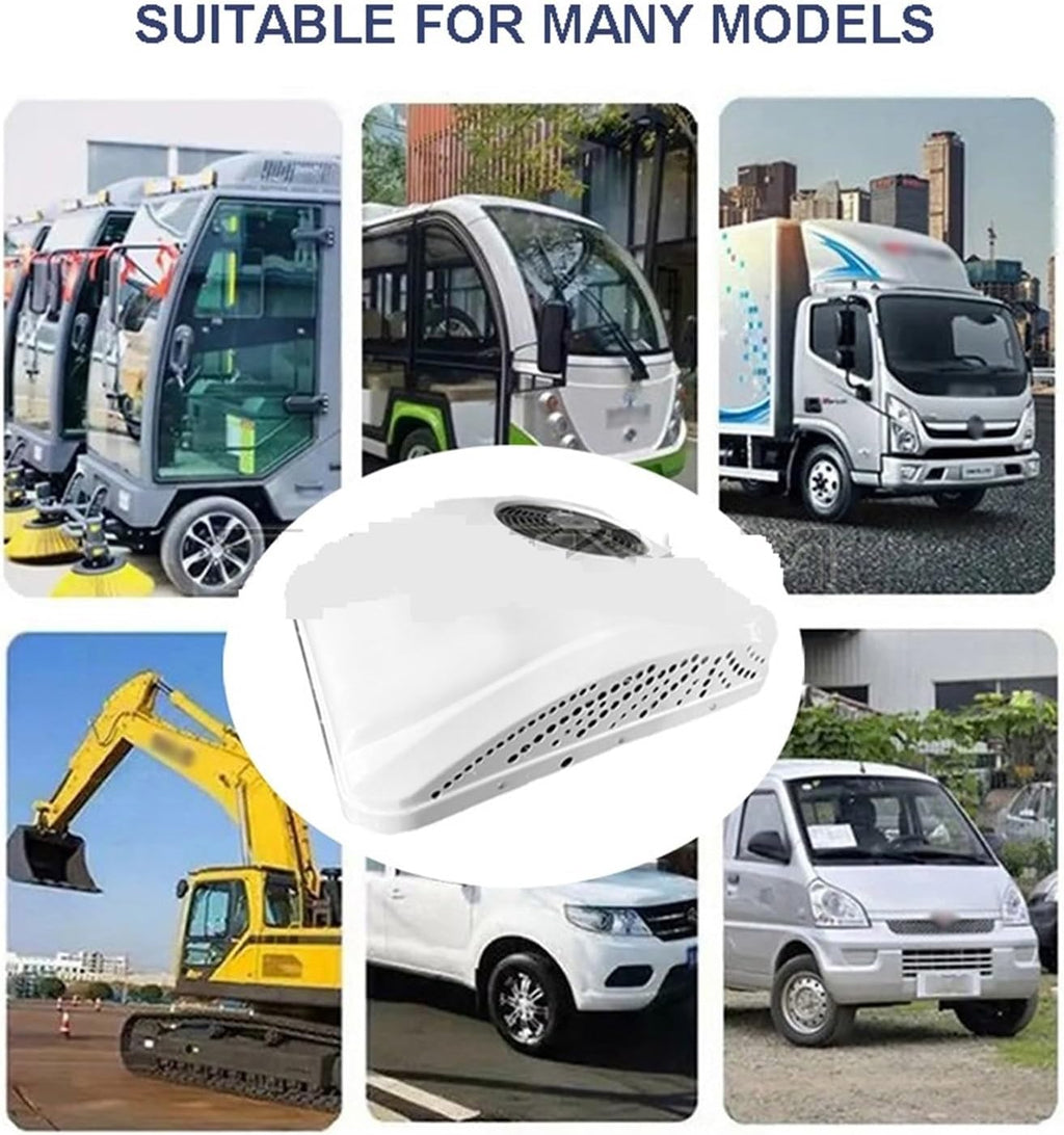 Electric RV Roof Air Conditioner Heat and Cool Integrated 12V 24V RV Rooftop Parking AC for Truck Camper Caravans Motor Home