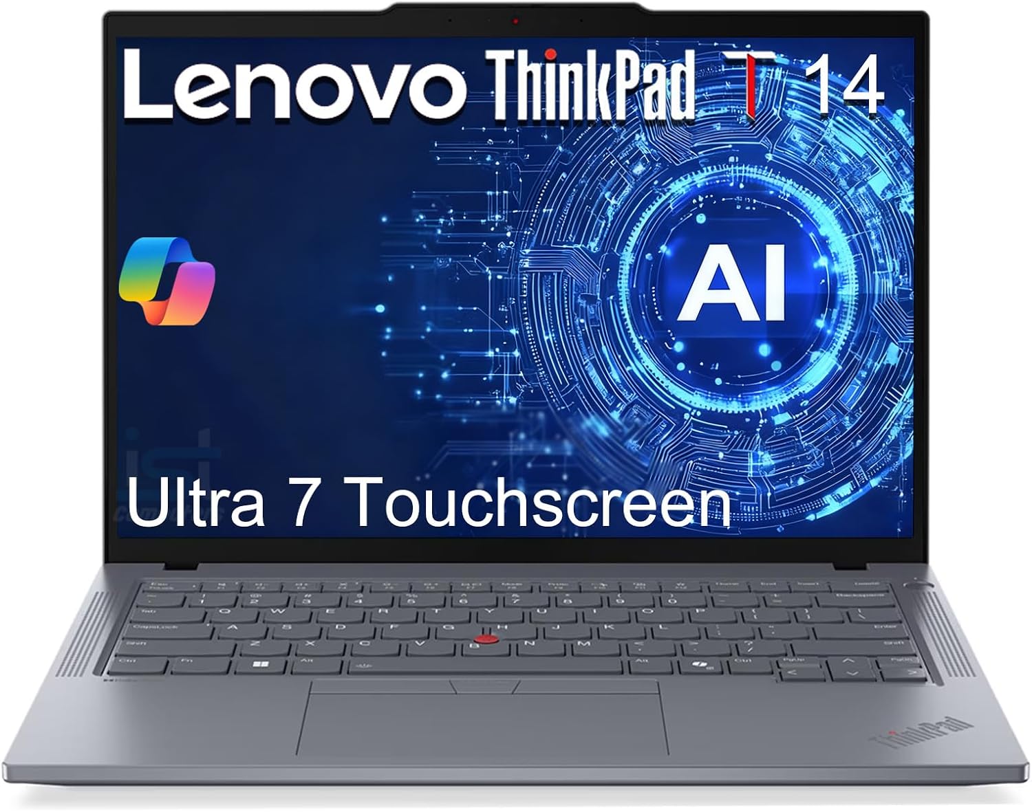 Lenovo ThinkPad T14 Business AI PC Laptop, 14' FHD+ Touchscreen, Intel 12-Core Ultra 7 155U (>i7-1355U), IR Webcam, Thunderbolt 4, IST Computer Customized 16GB/32GB DDR5 RAM, 512GB/1TB SSD, Win 11 Pro
