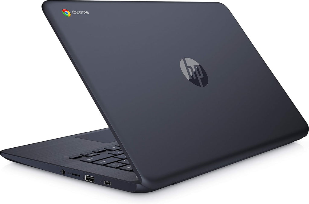 HP Chromebook 14-inch Laptop with 180-Degree Hinge, Full HD Screen, AMD Dual-Core A4-9120 Processor, 4 GB SDRAM, 32 GB eMMC Storage, Chrome OS (14-db0080nr, Ink Blue)