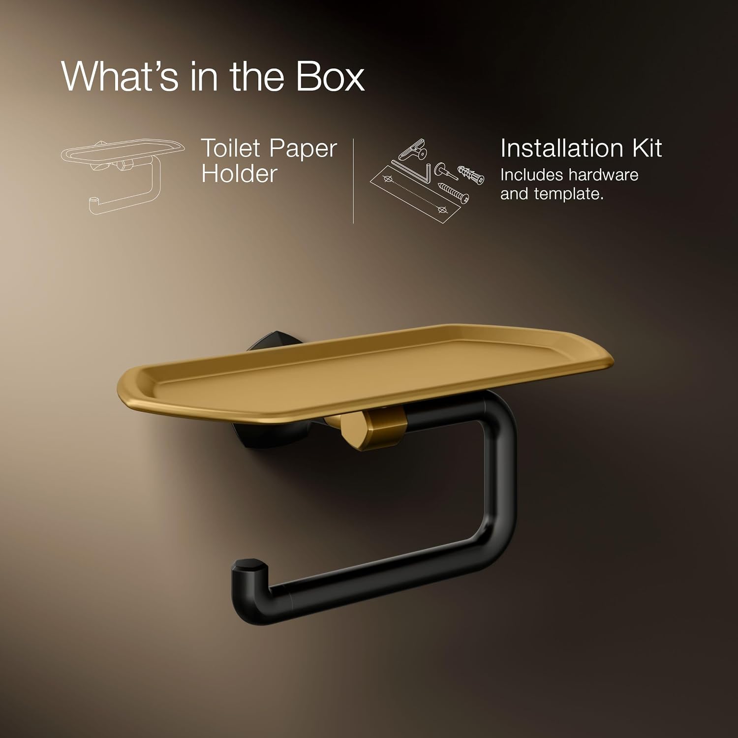 KOHLER OCCASION™ COVERED TOILET TISSUE HOLDER