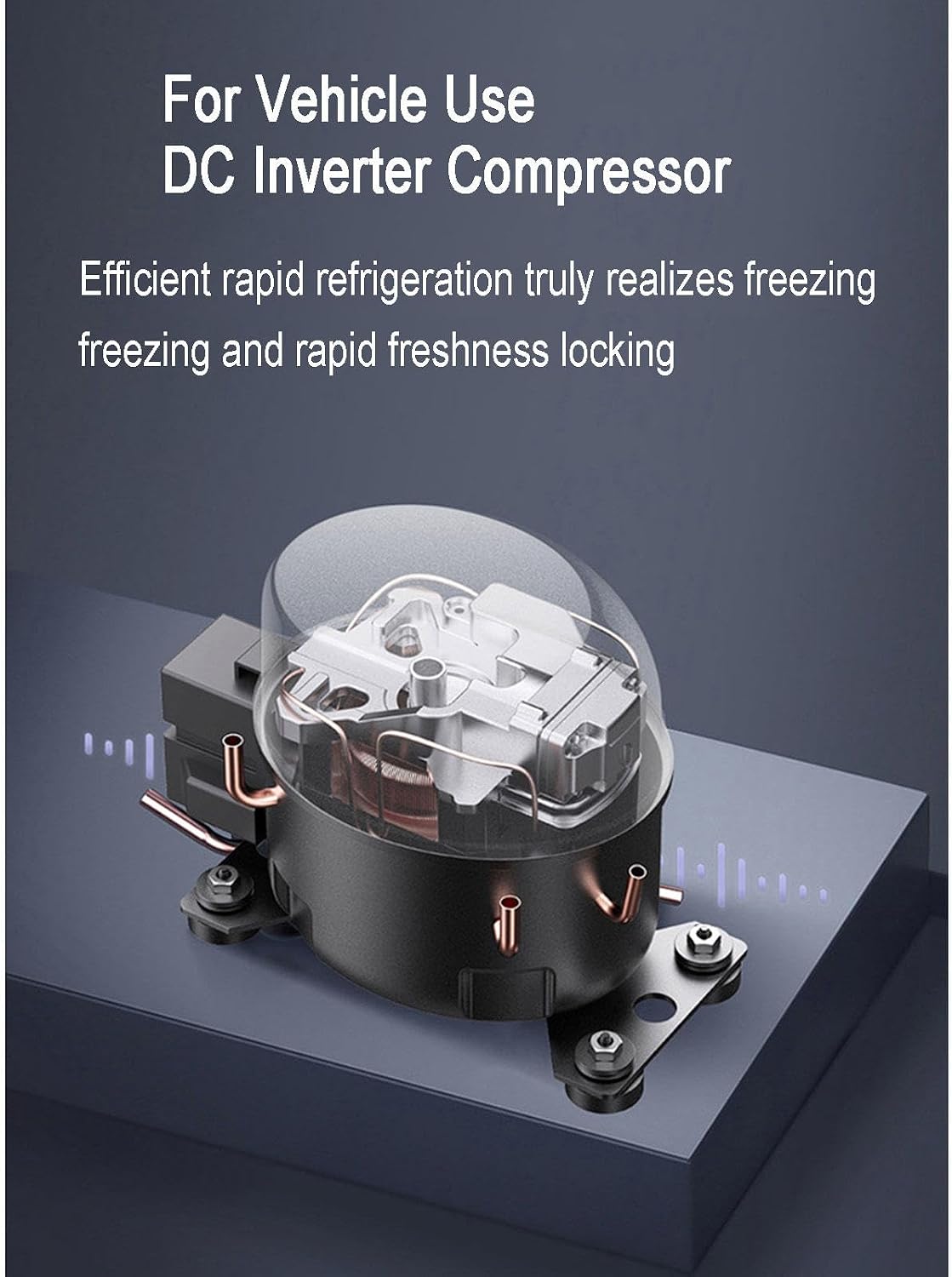 12/24V Car Refrigerator, 20L Car Fridge Portable Freezer Electric Compressor Cooler for Outdoor RV Camping Travel Vehicles Home Use