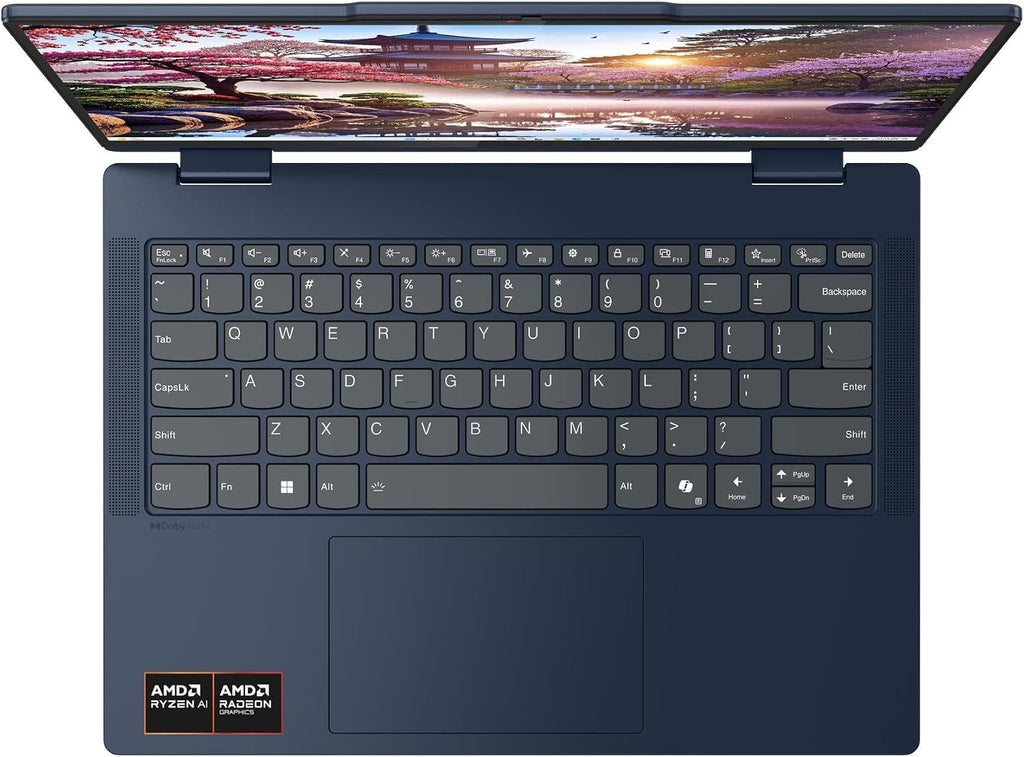 Lenovo 2025 IdeaPad 5 2-in-1 14AKP10 Personal Laptop - 14' 1920x1200 Touchscreen - AMD Ryzen AI 7 350-16GB RAM-2TB SSD - AMD Radeon 860M Graphics - HD Audio - 1080P + IR Camera - W11H - Cosmic Blue
