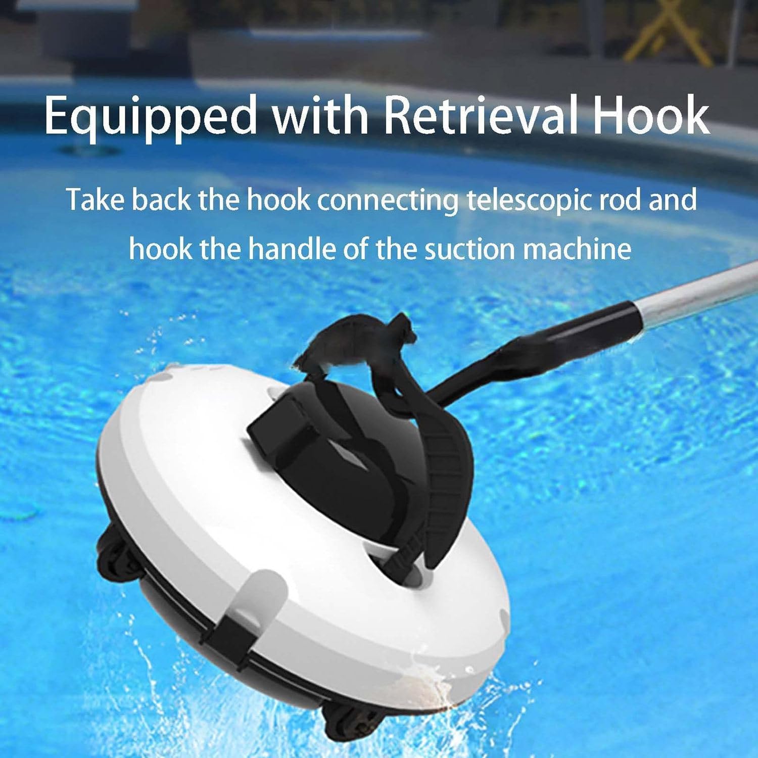 Cordless pool robot, fully automatic pool vacuum, 120 minutes powerful cleaning floor and wall vacuum, pool cleaner for pool cleaning, swimming pools