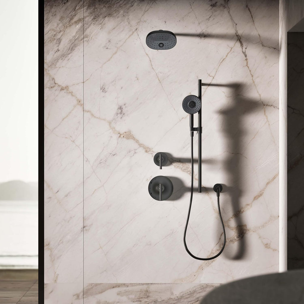 Kohler 26282-BL Statement® Round three-function handshower, 2.5 gpm, Matte Black