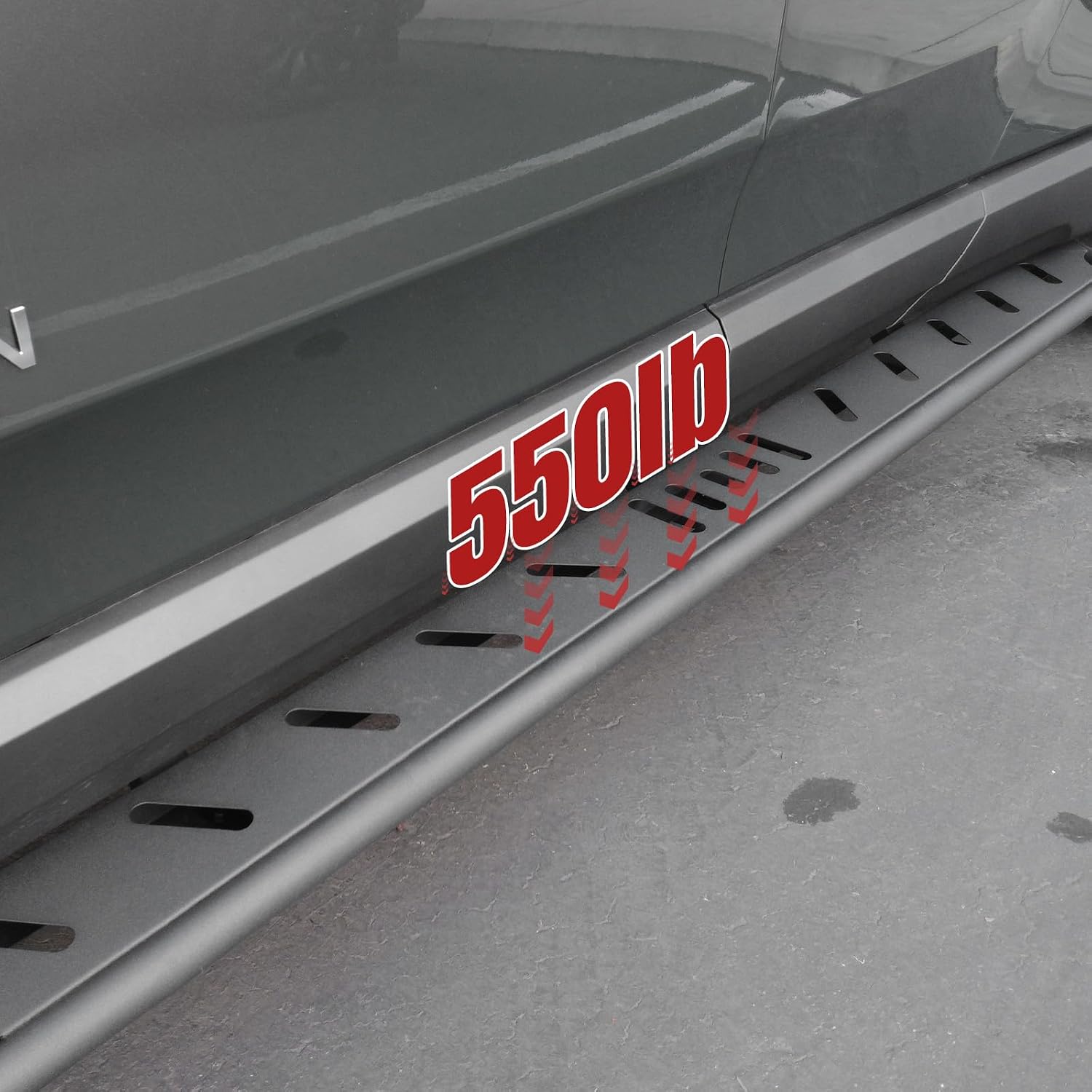 EVbase-ev 2Pcs Running Boards for R1T Door Side Steps Compatible with Rivian R1T 2025 Nerf Bars Pedal for Rivian Exterior Accessories