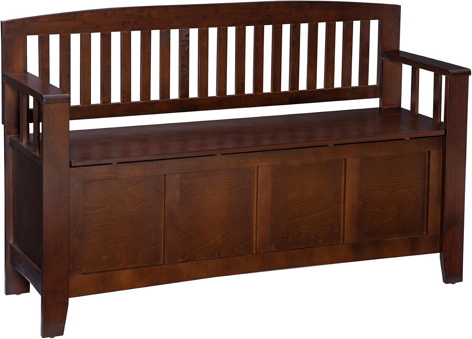 Linon Home Dcor Linon Home Decor Cynthia Storage Bench, 50'w x 17.25'd x 32'h, Walnut