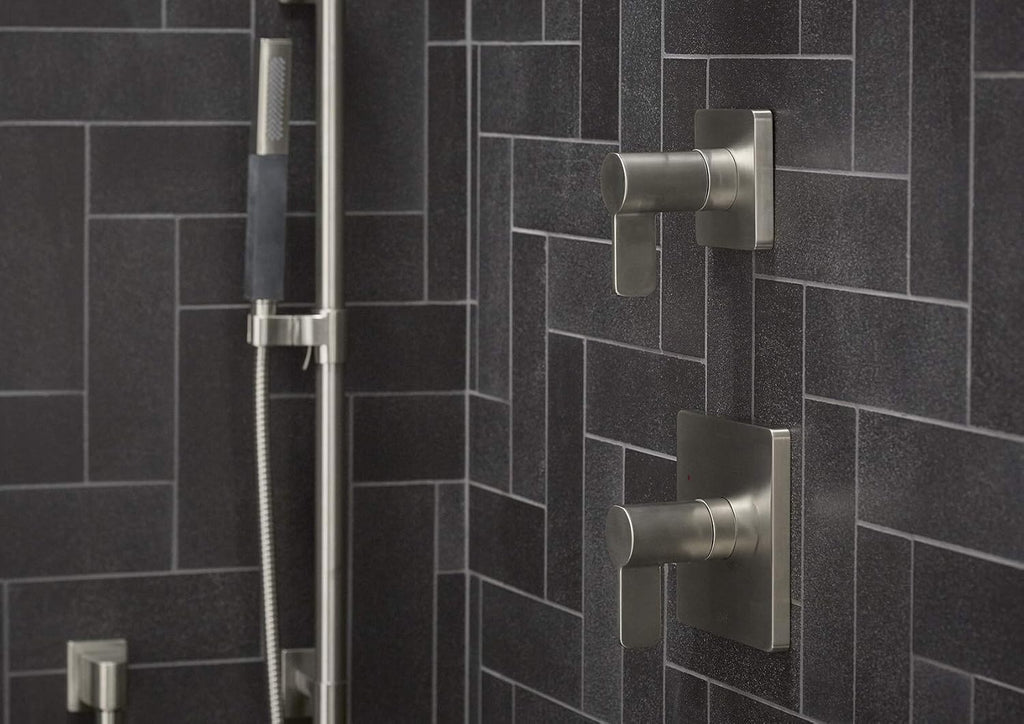 KOHLER Ts23501-4-Bn Parallel Rite-Temp Shower Valve Trim, Brushed Nickel