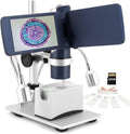 Andonstar AD203S HDMI Digital Microscope for Error Coins with Metal Stand, Handheld Portable USB Microscope Kit for Kids&Adults, 4' LCD Screen, Photo/Video Capture, Windows/Mac PC Compatible(Navy)