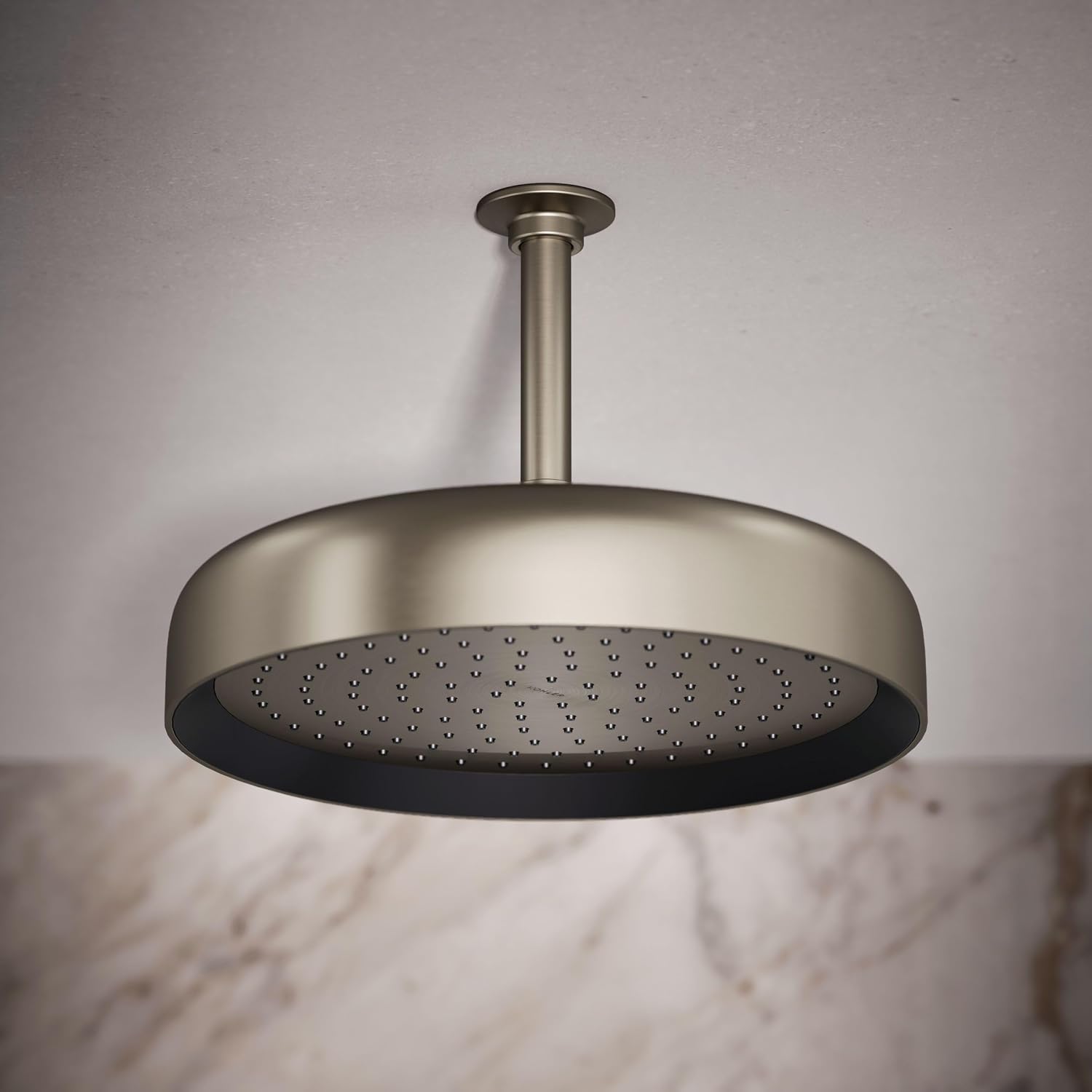 Kohler 26291-BN Statement® Round 12' single-function rainhead, 2.5 gpm, Vibrant Brushed Nickel