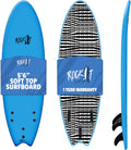 Rock-It 6' Albert Performance Fish Soft Top Surfboard Surf Board, Foam Surfboard, Kids Surfboard, Adult Surfboard, Tabla De Surf, Beginner Surfboard