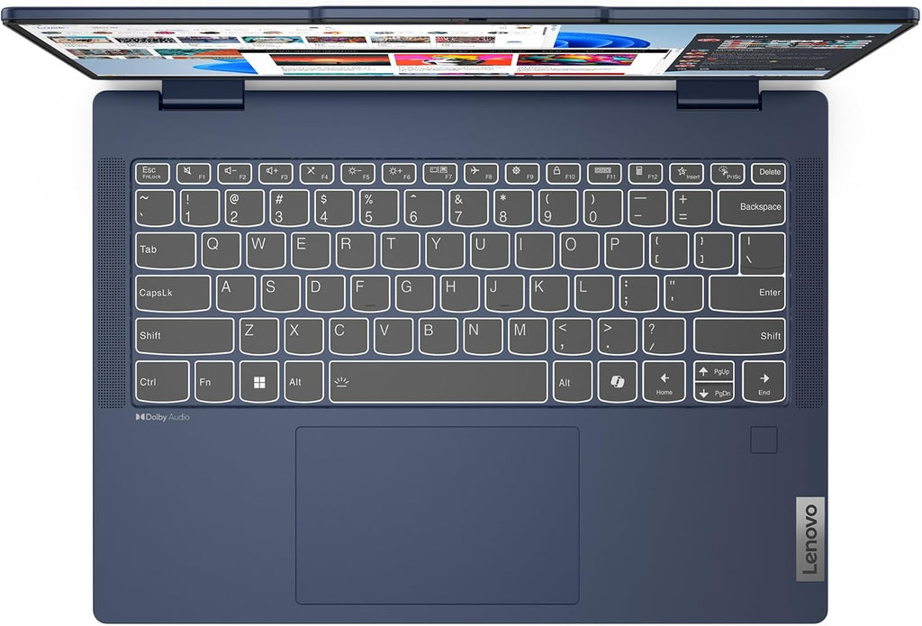 Lenovo IdeaPad 5 2-in-1 2024 Laptop 14' WUXGA IPS Touchscreen 6-Core AMD Ryzen 5 8645HS 16GB LPDDR5 512GB SSD Radeon 760M Graphics Wi-Fi 6 Backlit Keyboard Fingerprint Win11 Pro w/ONT 32GB USB