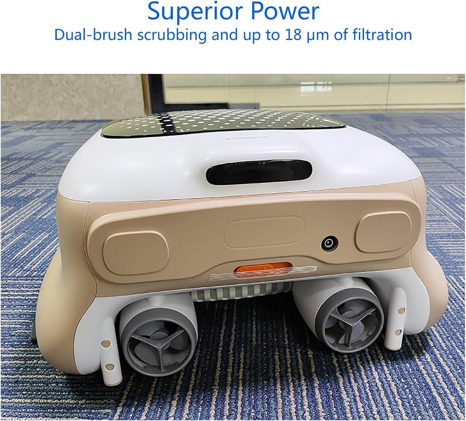 Pool Vacuum for Above Ground Pool, Pool Cleaner Robot, Pool Surface Skimmer Cleaner, Floor/Wall/Waterline Cleaning