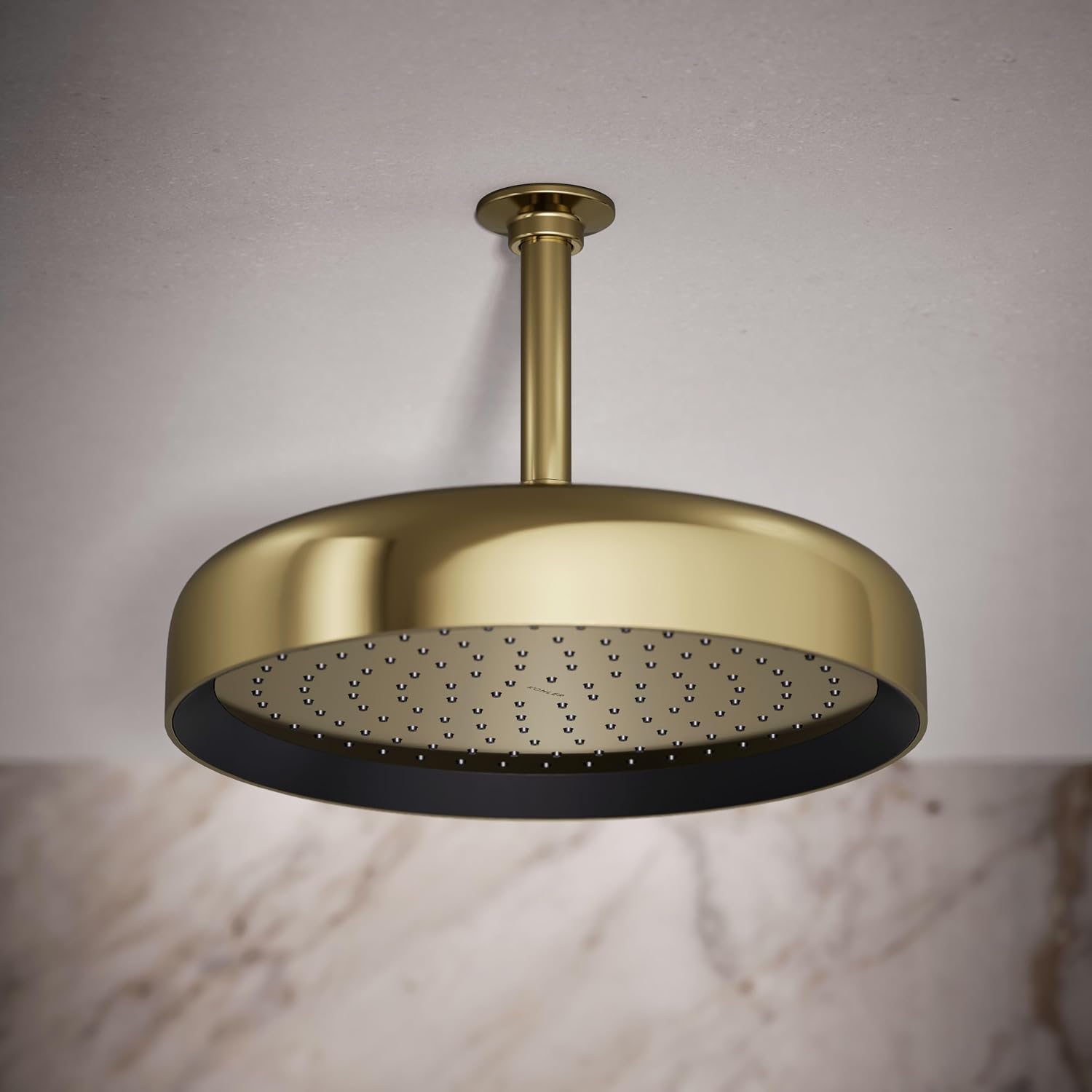 Kohler 26291-G-AF Statement® Round 12' single-function rainhead, 1.75 gpm, Vibrant French Gold