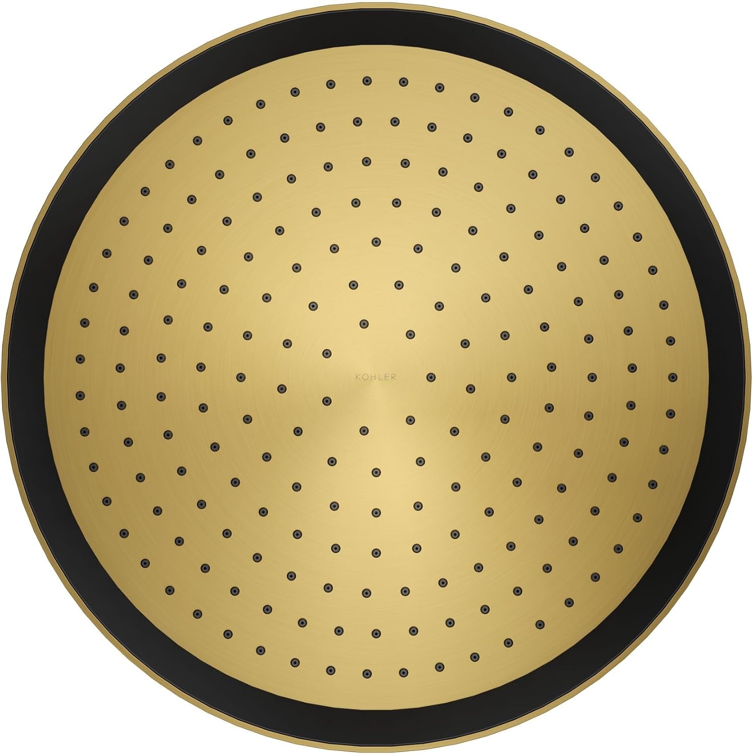 Kohler 26292-2MB Statement® Round 14' single-function rainhead, 2.5 gpm, Vibrant Brushed Moderne Brass