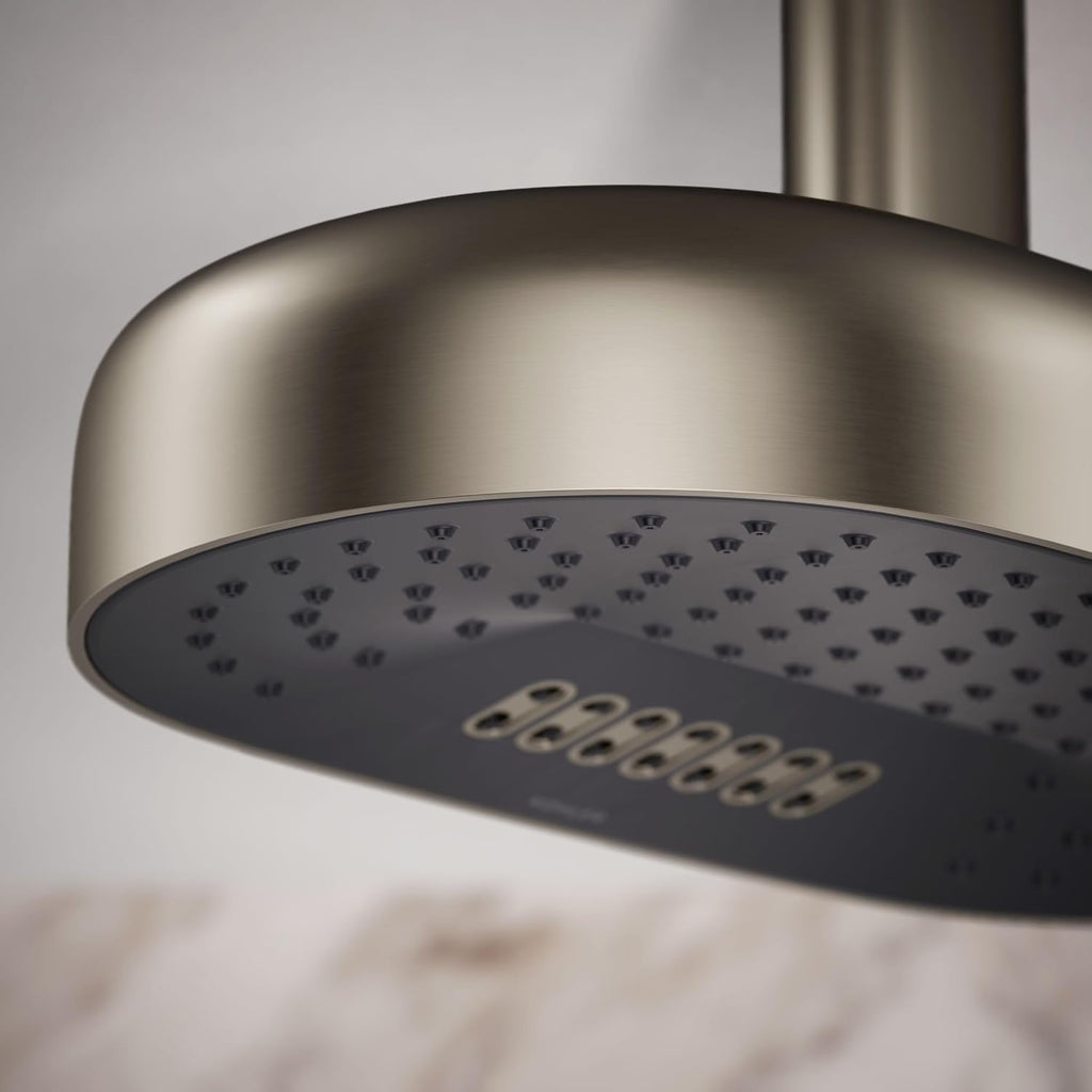 Kohler 26295-BN Statement® Oblong 14' two-function rainhead, 2.5 gpm, Vibrant Brushed Nickel