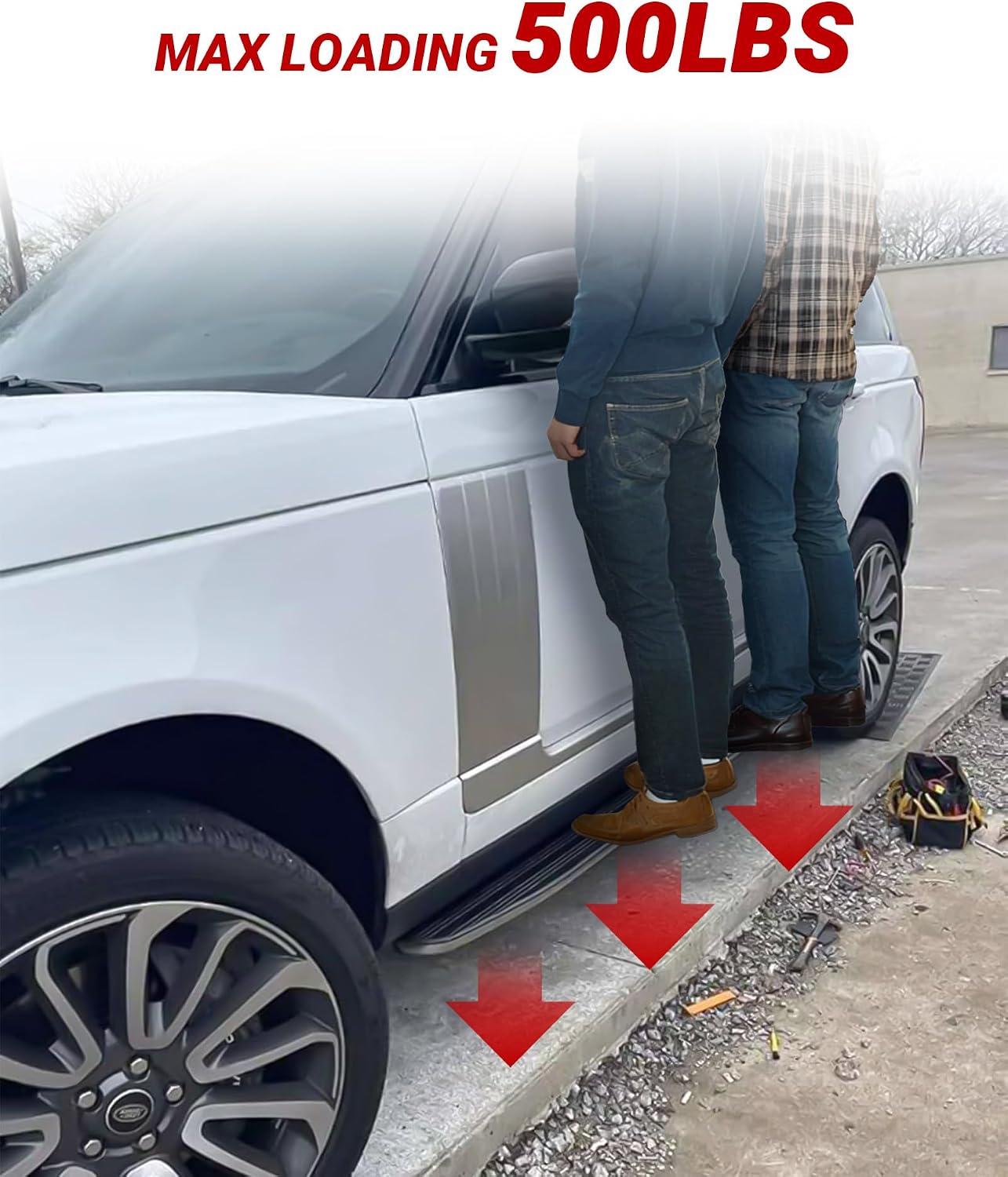 US Stock 500LBS Side Steps for Range Rover SWB 2013-2021 L405/Range Rover Sport L494 2014-2022 Running Boards Nerf Bars Heavy Duty Easy Install Original Style
