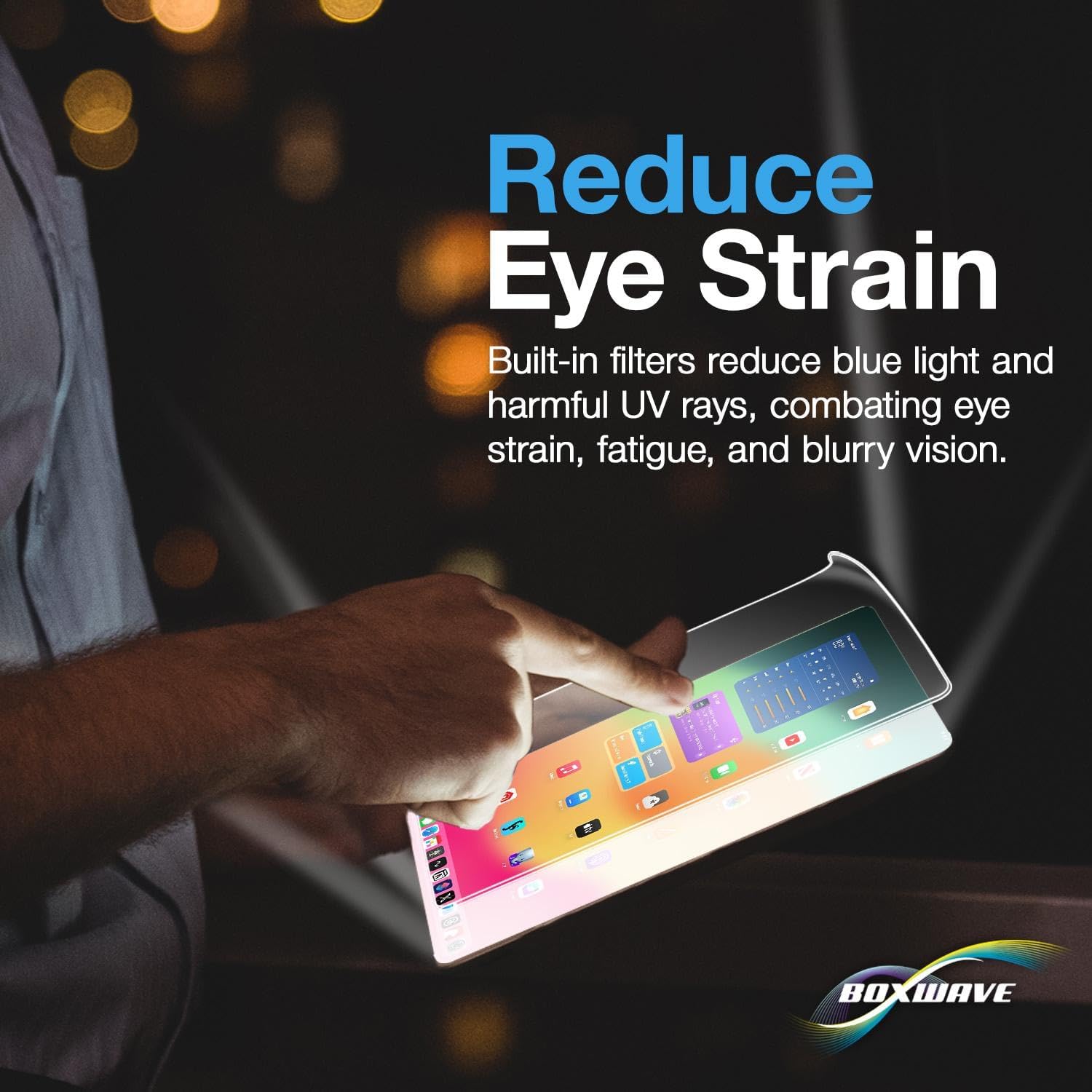 BoxWave Screen Protector Compatible With Apple Studio Display (27 in) - ClearTouch Crystal Anti-UV EyeCare (2-Pack), Filters out Harmful Blue Light Reduce Fatigue