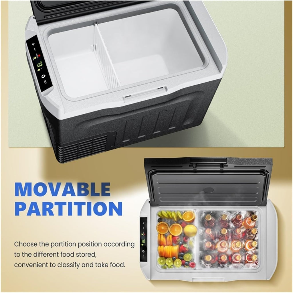 12 Volt Refrigerator, 31QT(29L) 12V Cooler, Compressor Electric Cooler -4℉~68℉,12/24V DC 110~240 Volt AC For RV/Camping
