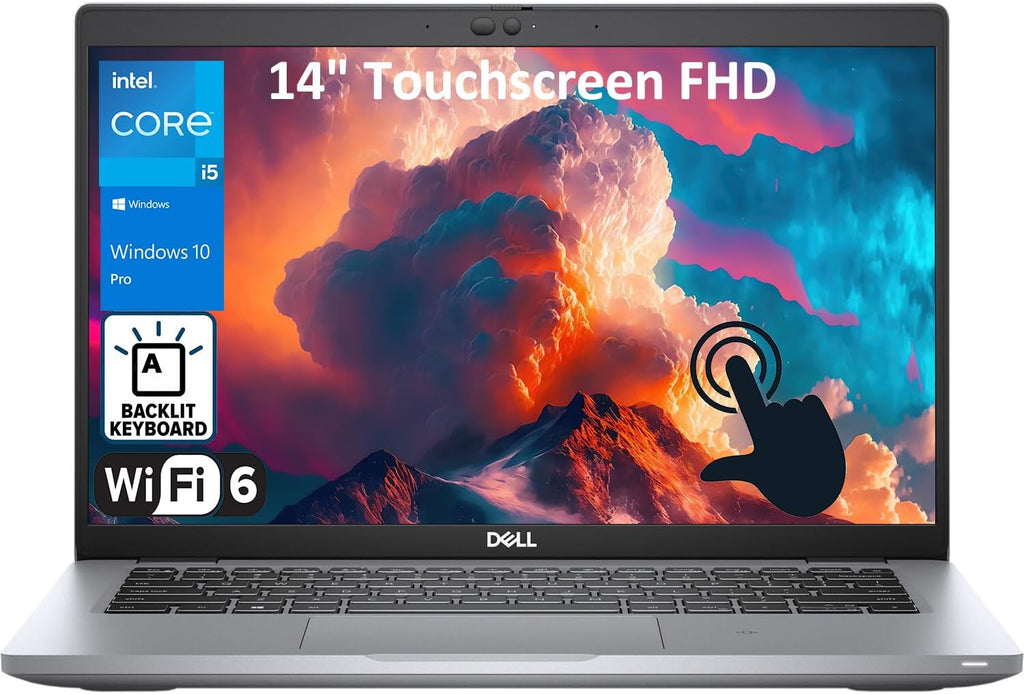 Dell Latitude 14 5000 14' Touchscreen FHD Business Laptop Computer, Intel i5-1145G7 (Beat i7-1065G7), 32GB DDR4 RAM, 1TB PCIe SSD, WiFi 6, Bluetooth, Thunderbolt 4, Backlit Keyboard, Windows 10 Pro