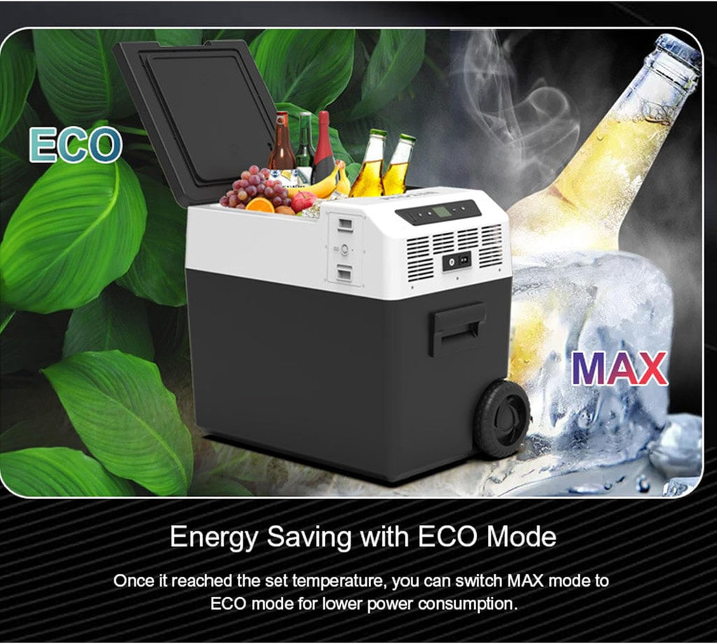 Car Refrigerator, 12V/24V Freezer Compressor Cooler Portable Refrigerator Fridge Cooler for Car, RV, Truck, Van, Boat for Camping, Travel, Fishing Outdoor,30L